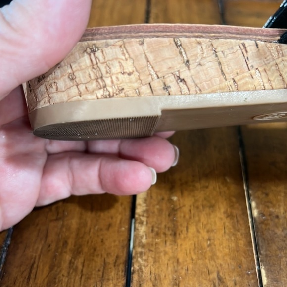 Dolce Vita Aztec Tribal Southwestern Black White Slip On Wedge Sandals SZ 8.5 - Picture 10 of 12